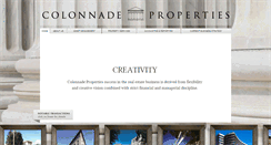 Desktop Screenshot of colonnadeproperties.com