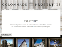 Tablet Screenshot of colonnadeproperties.com